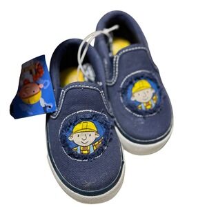Vintage Bob the Builder Toddler Shoes Size 5 NWT Early 2000s Slip-On‎ Sneakers